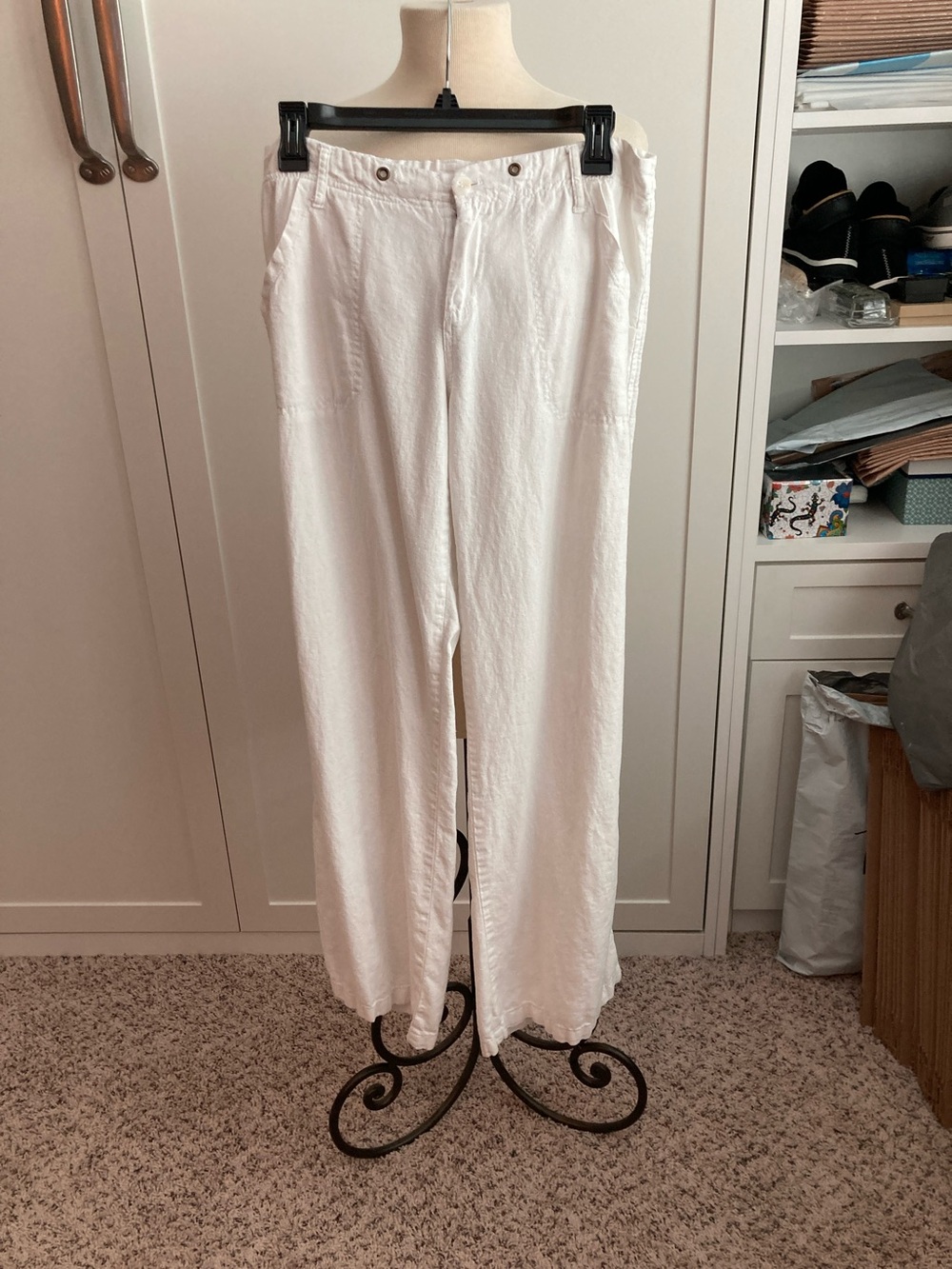 Just Living white linen pants
